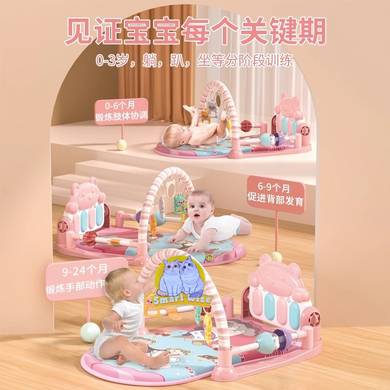 Baby fitness racks, music pedal piano toys, and piano play pads for newborns aged 0-36 months are selling well across borders Application Scenario