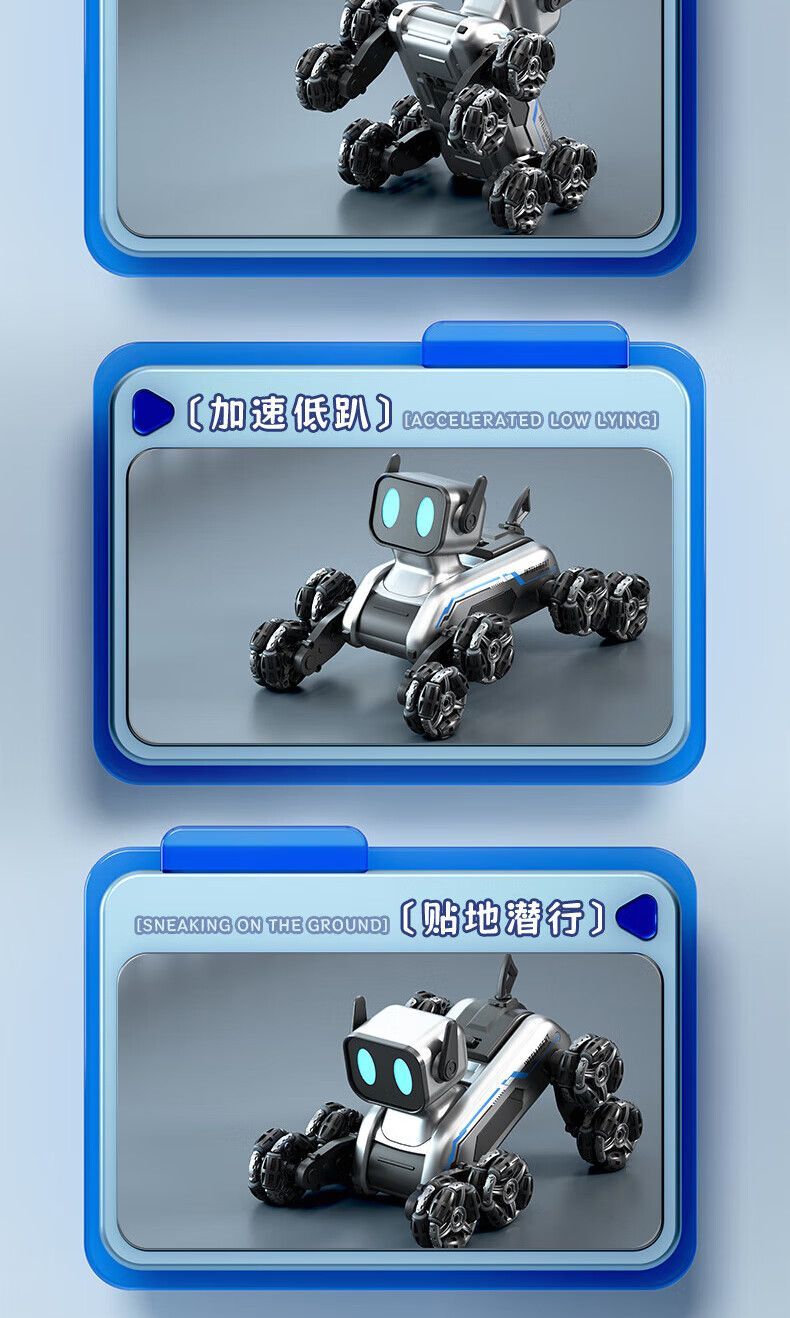 2025年爆款智能遥控机器狗遥控车特技四驱电动机器人儿童玩具男孩详情图8