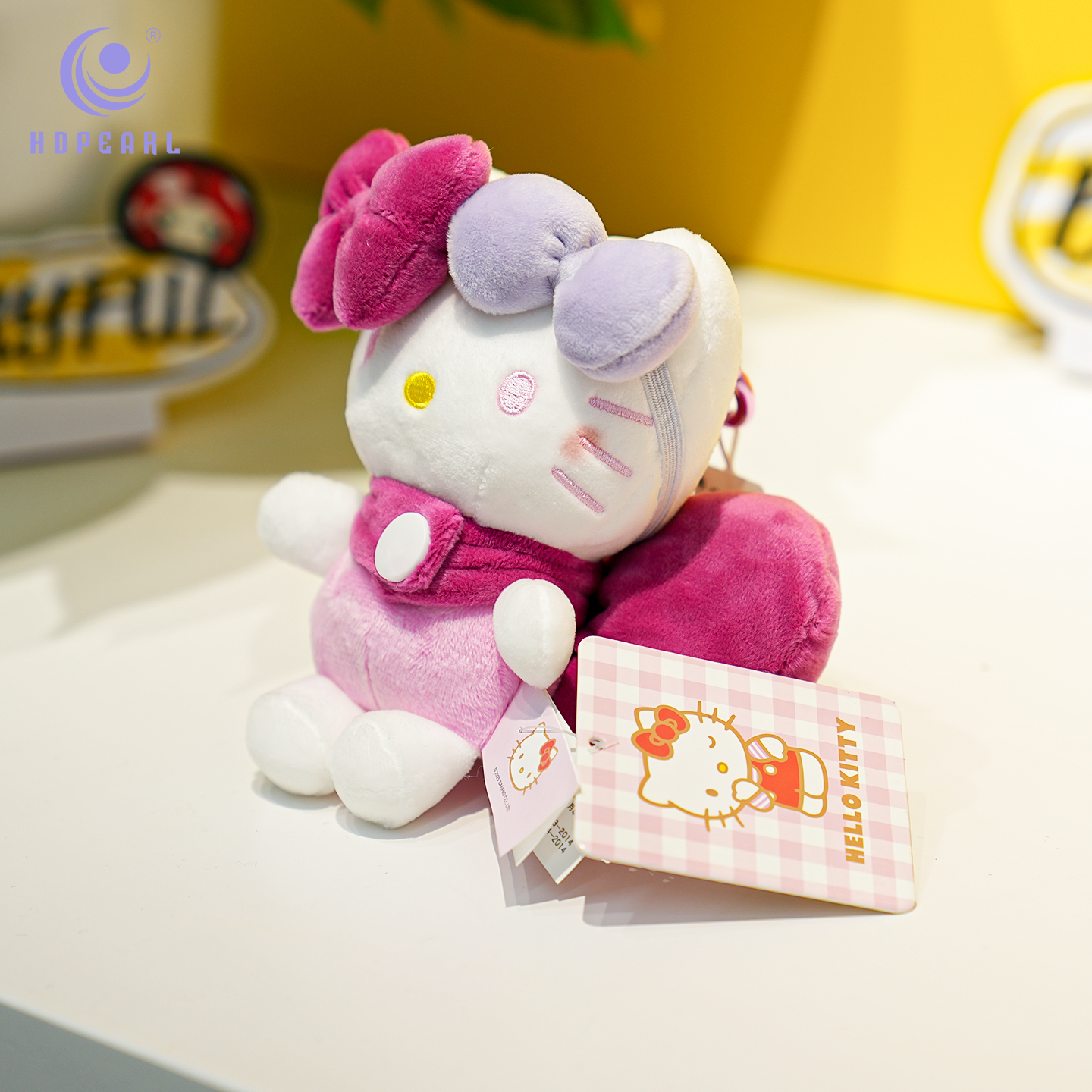 WGHLKT-03 HelloKitty猫 4寸粉色大蝴蝶结 产品图