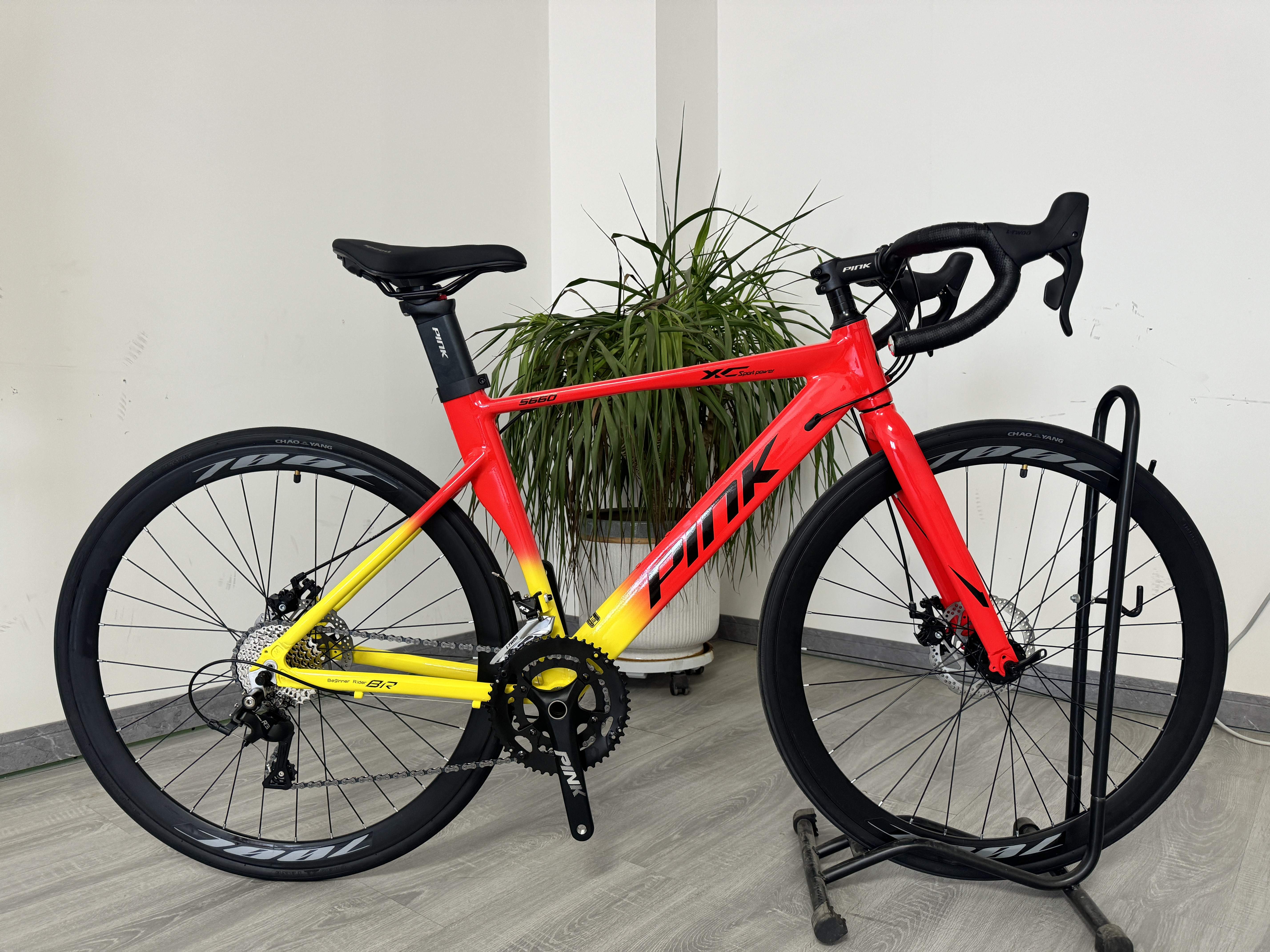 R3.0，公路自行车 铝合金车架 铁前叉 蓝图R3-16S  铝合金120响花鼓