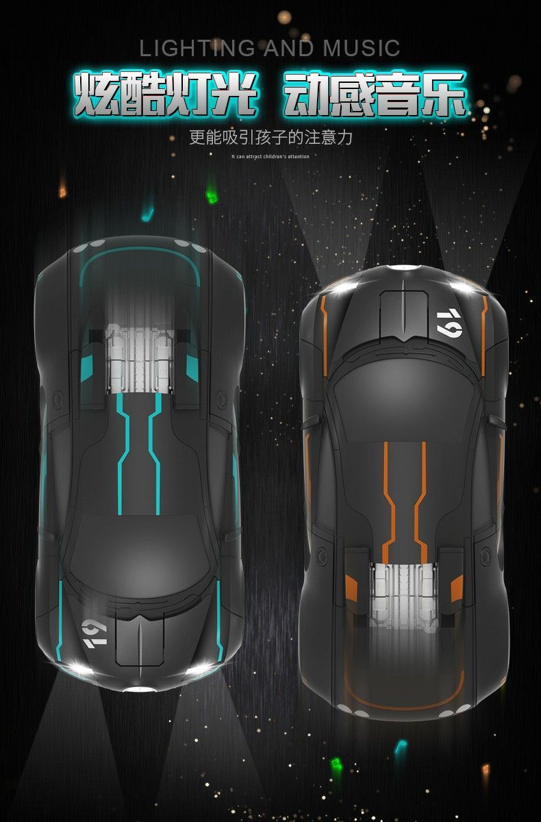 吾愿玩具布加迪变形金刚黑色大尺寸电动遥控感应手柄控制玩具儿童玩具遥控车遥控汽车工厂直销品质有保障详情图17