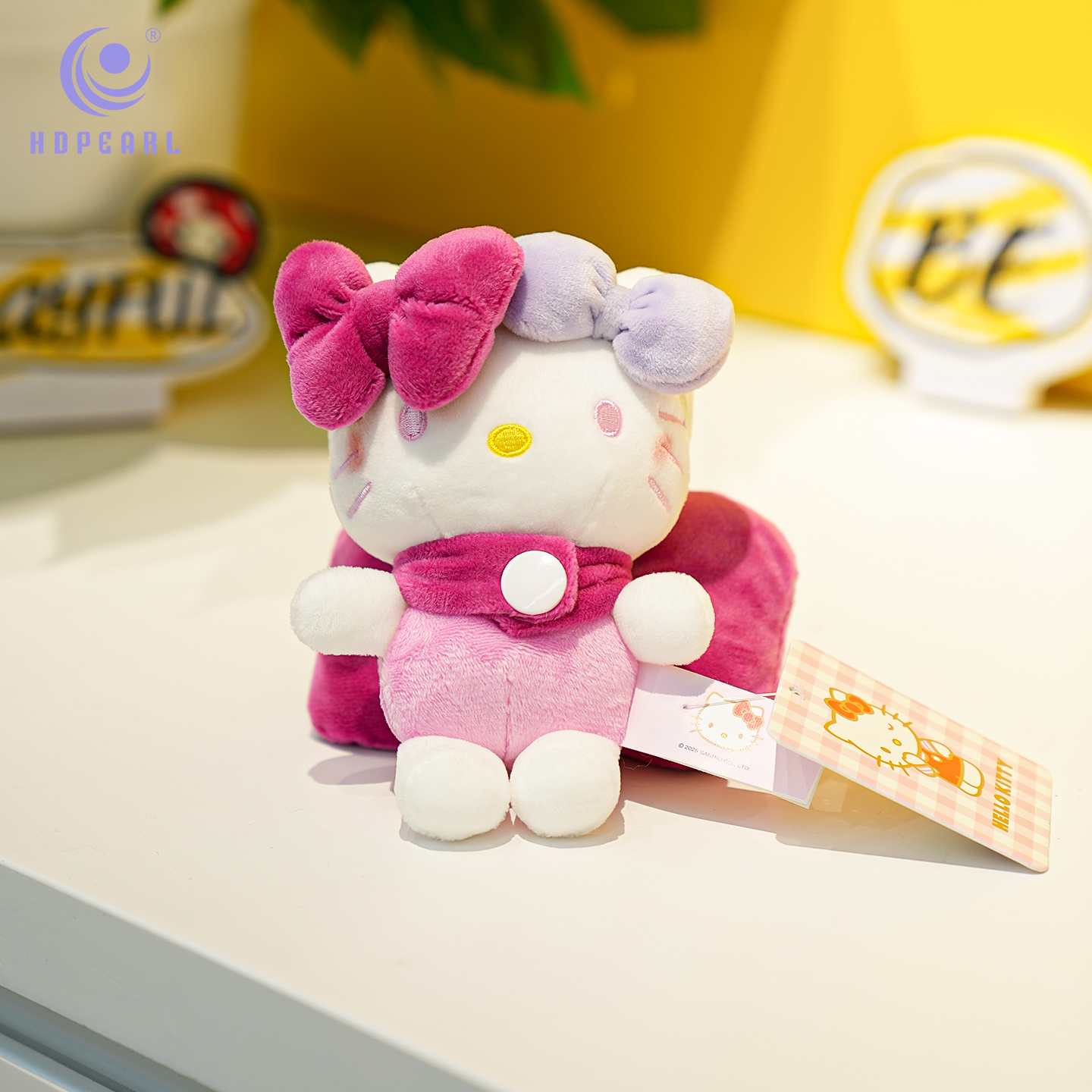 WGHLKT-03 HelloKitty猫 4寸粉色大蝴蝶结 