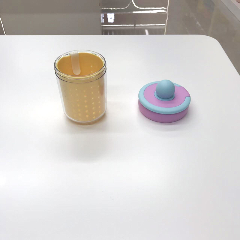 自带叉便携沥水保鲜杯 密封防漏水果沙拉杯 带提手外带早餐燕麦酸奶杯 食品级随身餐盒详情6