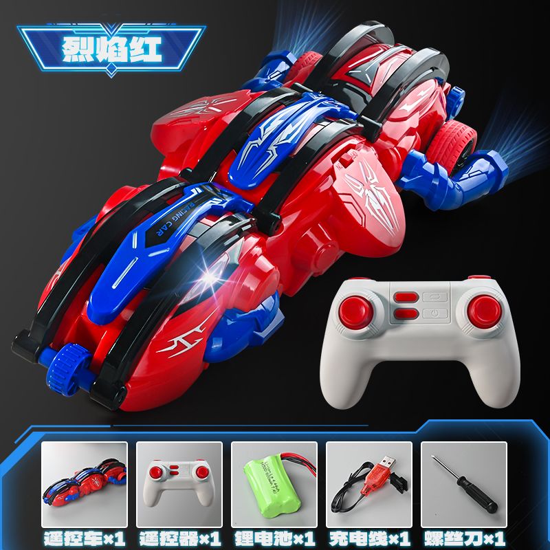 Dragon armor Rolling and transforming remote control car, cool lights, durable drifting, children's and boys' toy stunt car. I wish toys wholesale, foreign trade export Item Picture