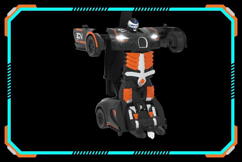 吾愿玩具布加迪变形金刚黑色大尺寸电动遥控感应手柄控制玩具儿童玩具遥控车遥控汽车工厂直销品质有保障详情图5