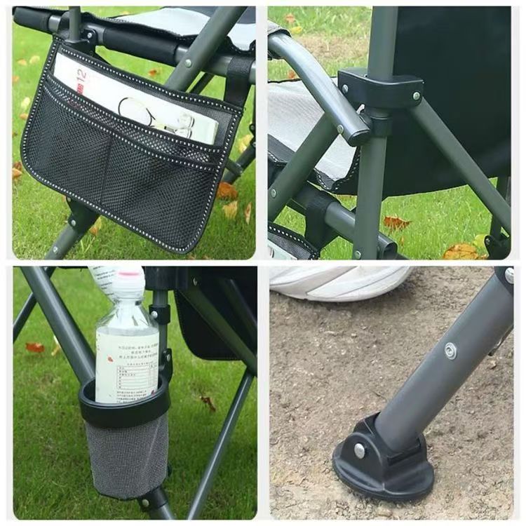 户外便携式靠背大号扶手露营休闲折叠折叠椅车载沙滩椅钓鱼椅舒适详情图5