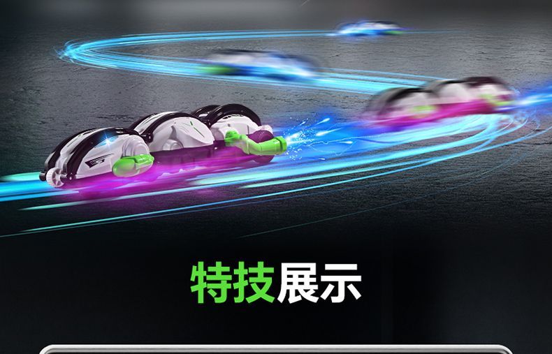 Dragon armor Rolling and transforming remote control car, cool lights, durable drifting, children's and boys' toy stunt car. I wish toys wholesale, foreign trade export detail image 12