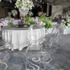 The theme wedding tables and chairs, banquet center of Suzhou Resort Hotel, acrylic transparent chairs, and outdoor crystal chairs for export details Picture