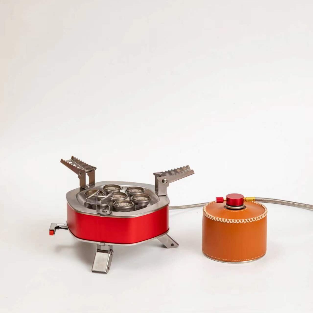 七芯炉便捷户外炉具露营野炊防风茶炉猛火炉猛火灶芯钛炉批发厂家专供