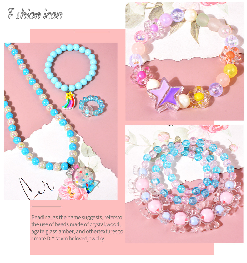 DIY handcrafted beaded toys for girls, children, diy storage boxes, bracelets, necklaces, educational and creative accessories, wholesale materials, beaded plastic letter color box, beaded 66 pic 3