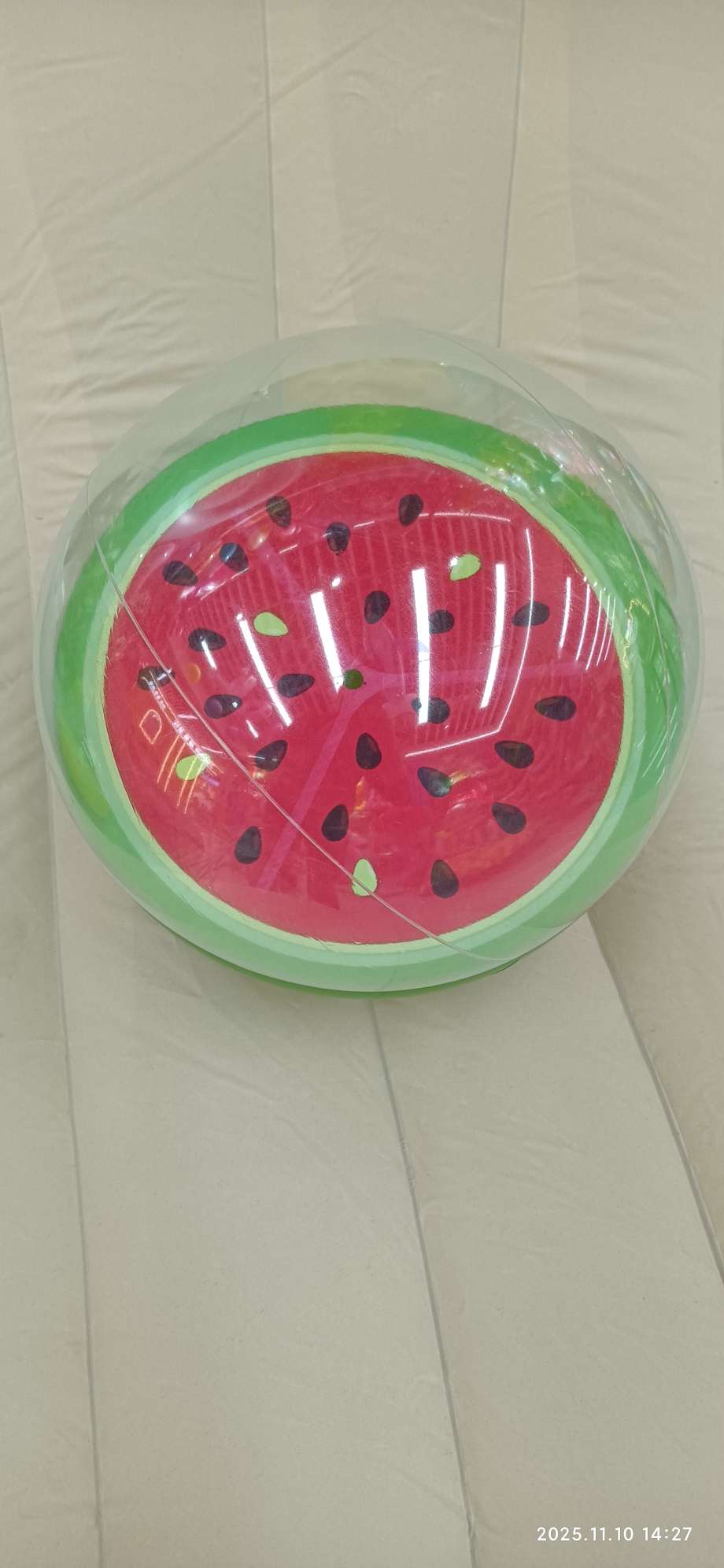 卡通发光充气球摆摊气球气模玩具沙滩水果球充气足球趣味玩具网红道具球产品图