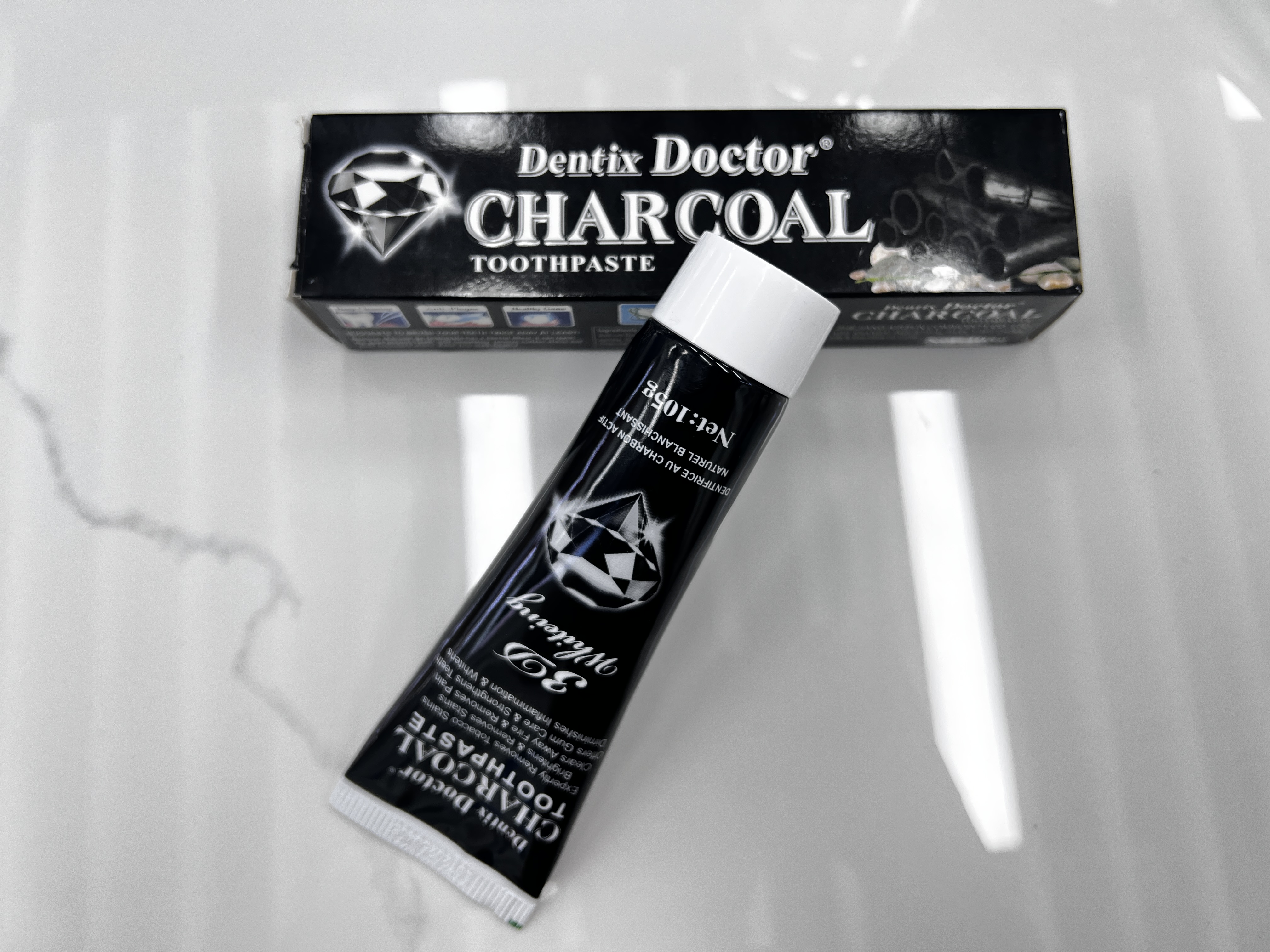 爱尚Airsun Dentix Doctor Charcoal 钻石竹炭牙膏 有效洁净牙齿 含有草本成分产品图