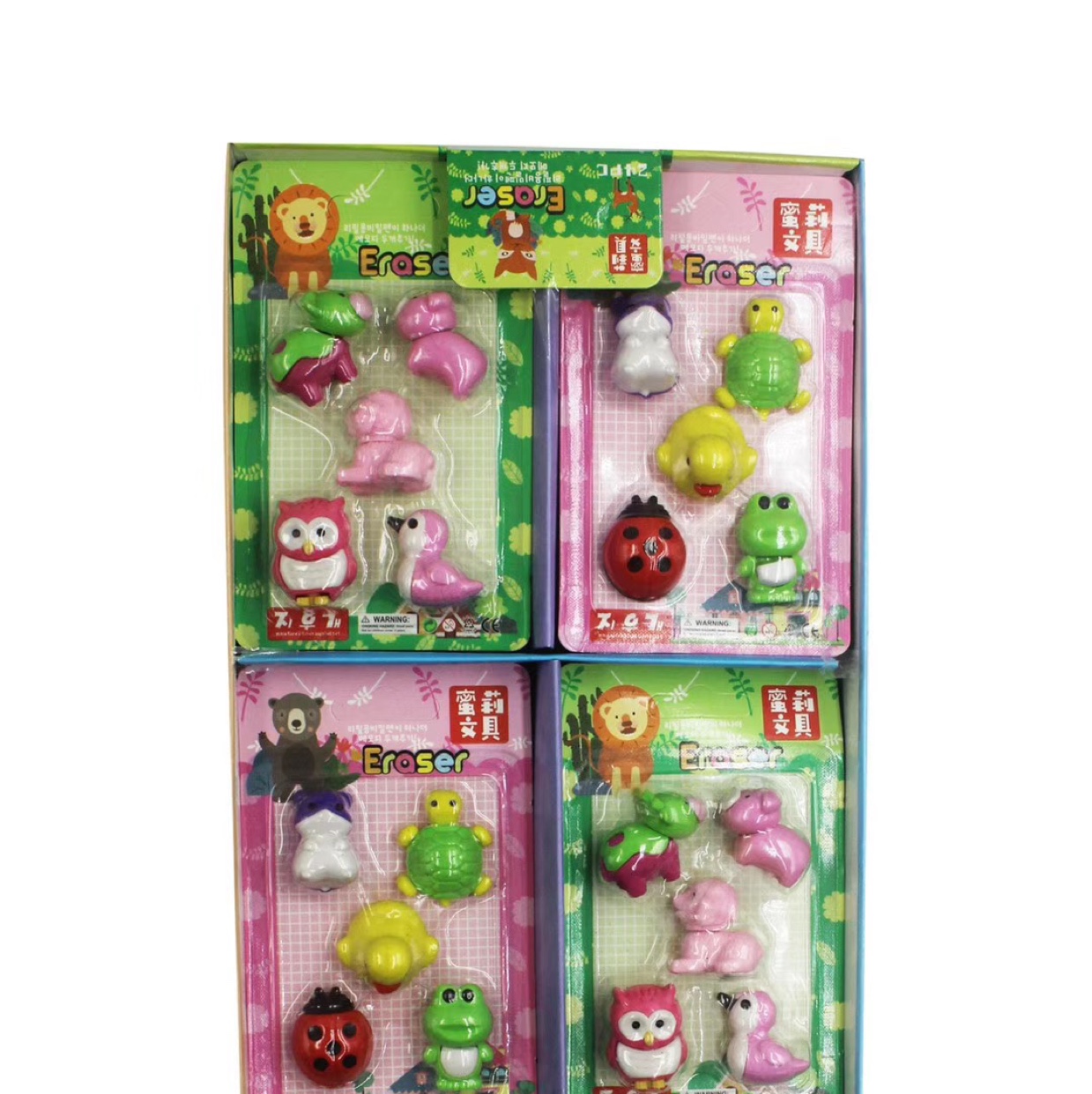Xk-013造型橡皮动物系列韩版3D 橡皮擦奶牛小狗小鸭子小狗小猪青蛙