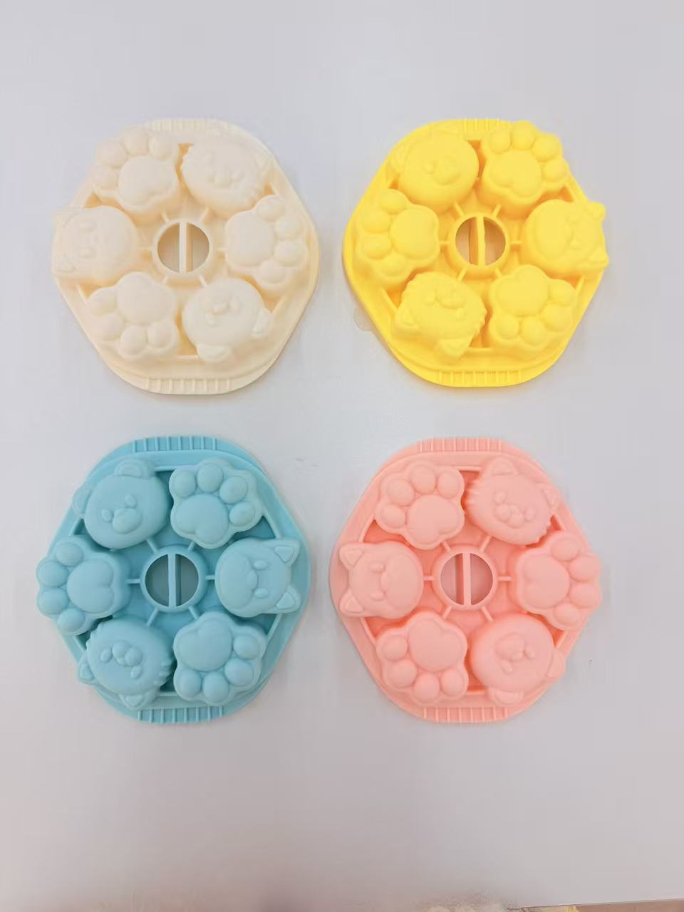 宝宝婴幼儿蒸糕模具月饼模具食品级婴儿辅食磨具模具小虎虎爪模具