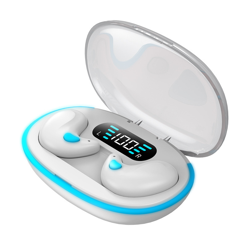The cross-border Douyin bestseller X55 Bluetooth headphones are invisible sleep in-ear mini digital display gaming headphones Item Picture