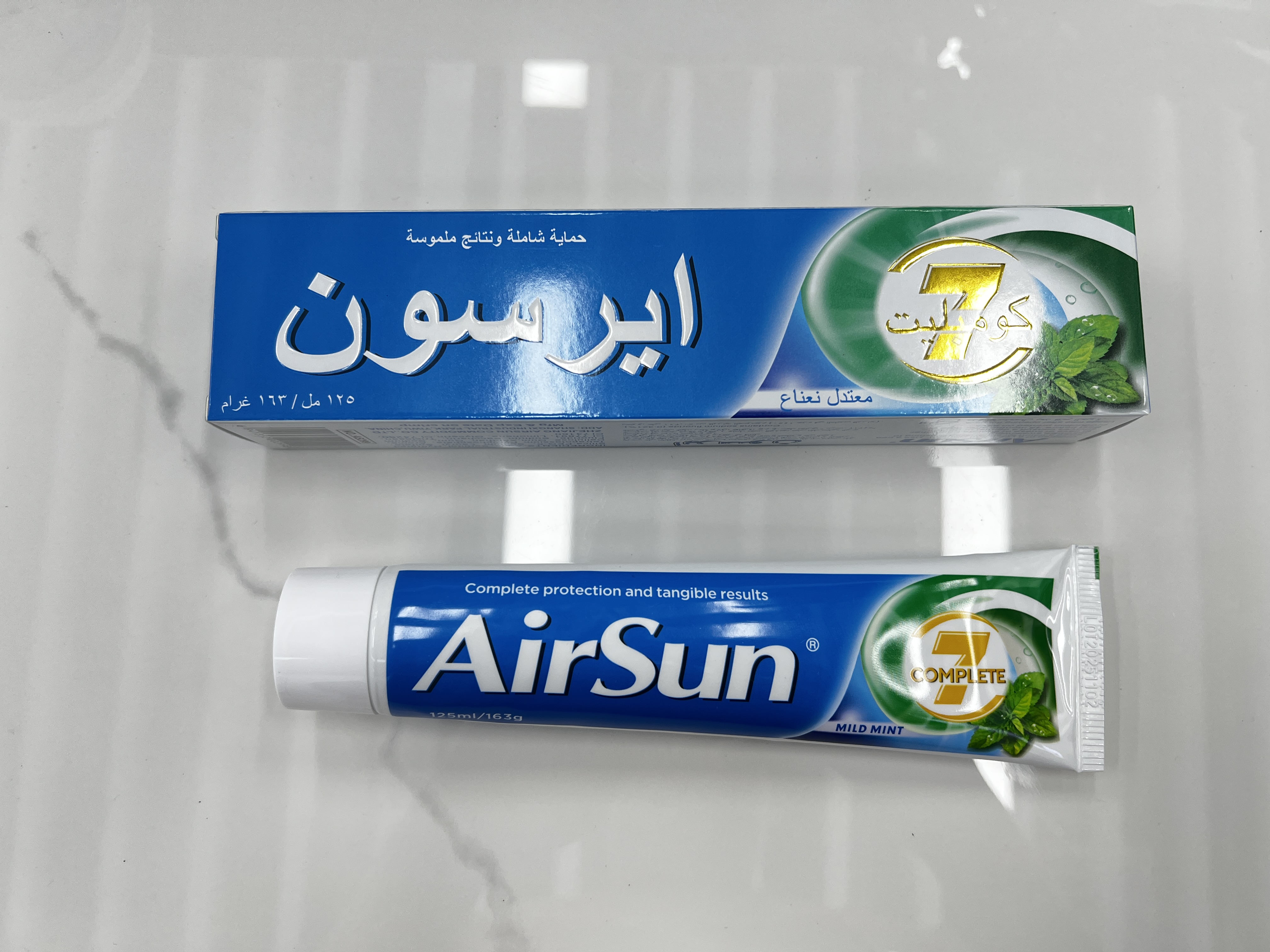 爱尚Airsun 薄荷口味163g/125ml 七重功效 全面保护白底实物图