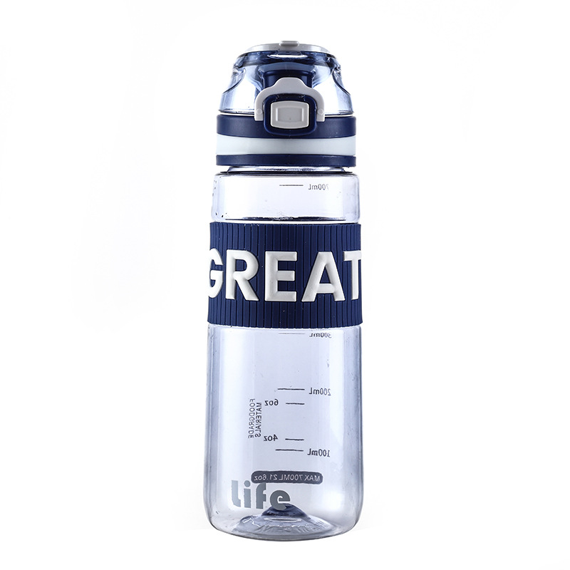 H164-HY-092 sports water cup, high-temperature resistant, portable handle, fitness home, student creative covered water cup details Picture