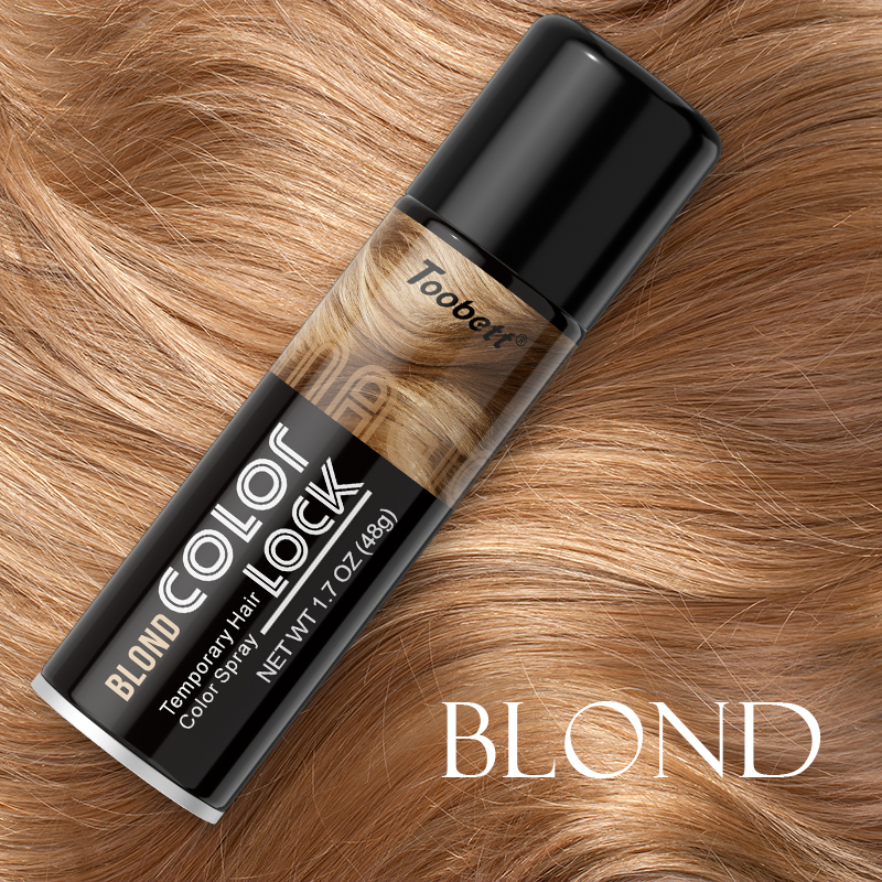 Temporary Hair Color Spray Blond 48g OBM OEM ODM 临时染发喷雾金色定制