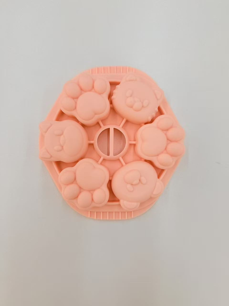 宝宝婴幼儿蒸糕模具月饼模具食品级婴儿辅食磨具模具小虎虎爪模具细节图