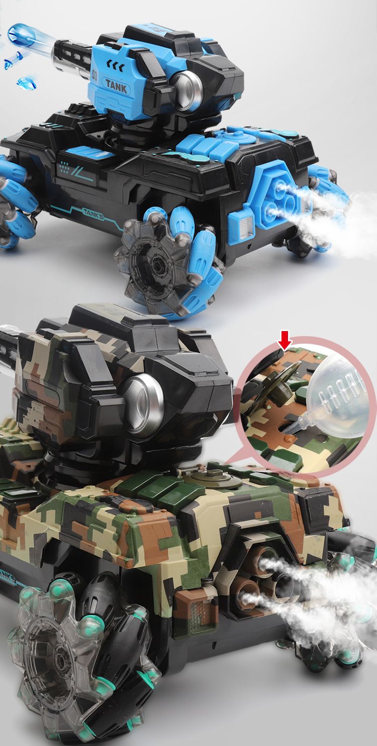 New special effects remote control tank, water bomb transformation, electric four-wheel drive off-road racing car, children's toy, boy, Wuyuan toy wholesale, foreign trade export detail image 12