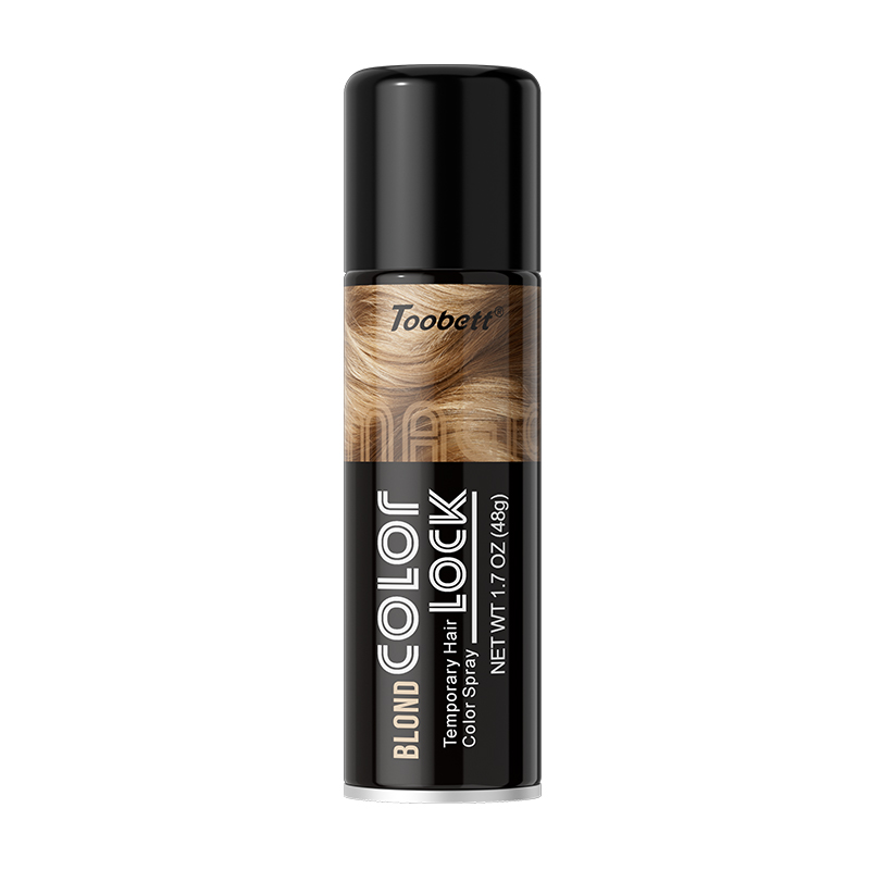 Spray de Color de cabello temporal Blond 48g OBM OEM ODM color de cabello temporal spray de color dorado personalizado Item Picture