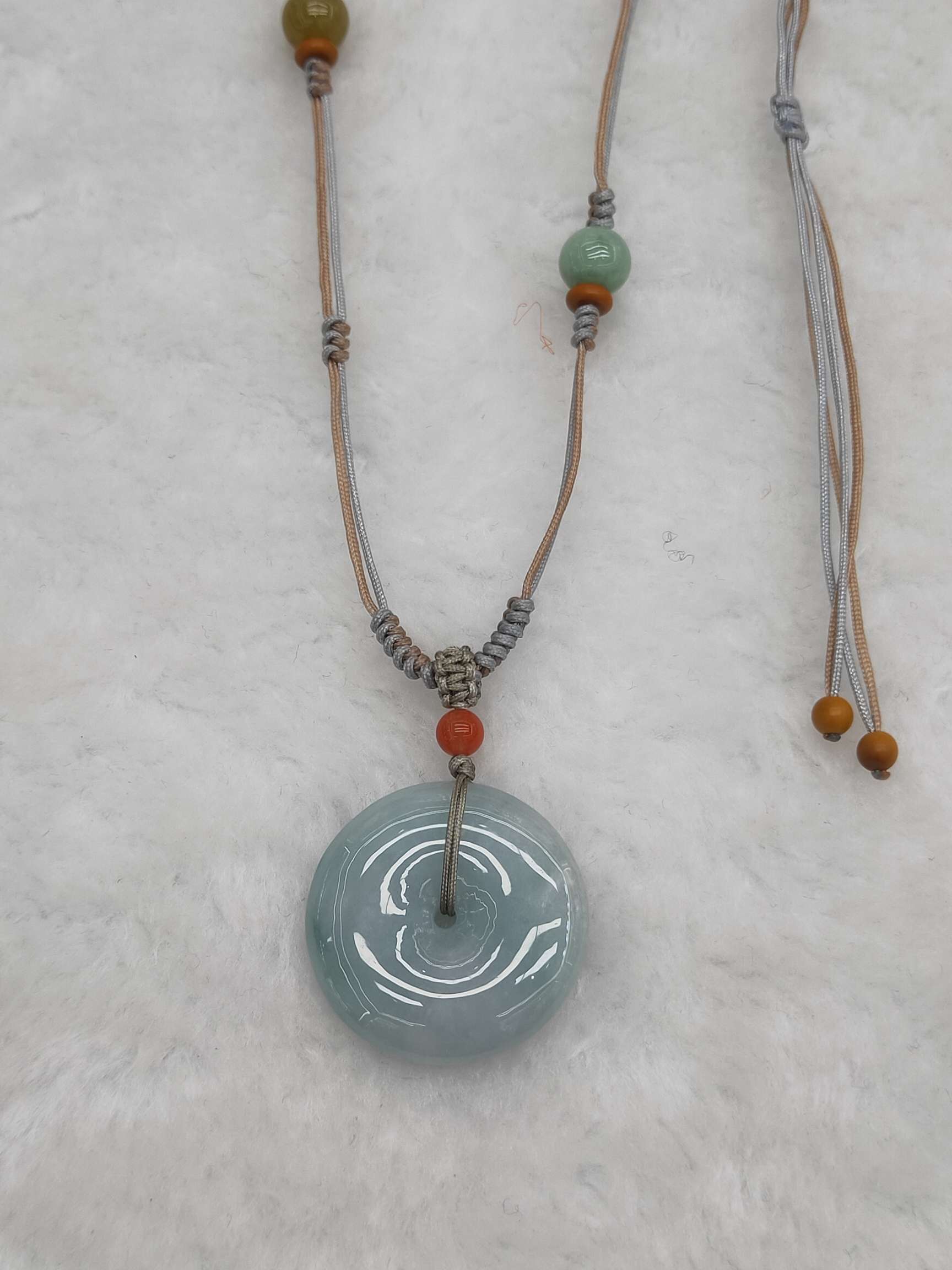 缅甸玉平安扣，有色有水头，规格约25/27厚6毫米，10个起批💰 45元一个[烟花][福][爆竹]细节图