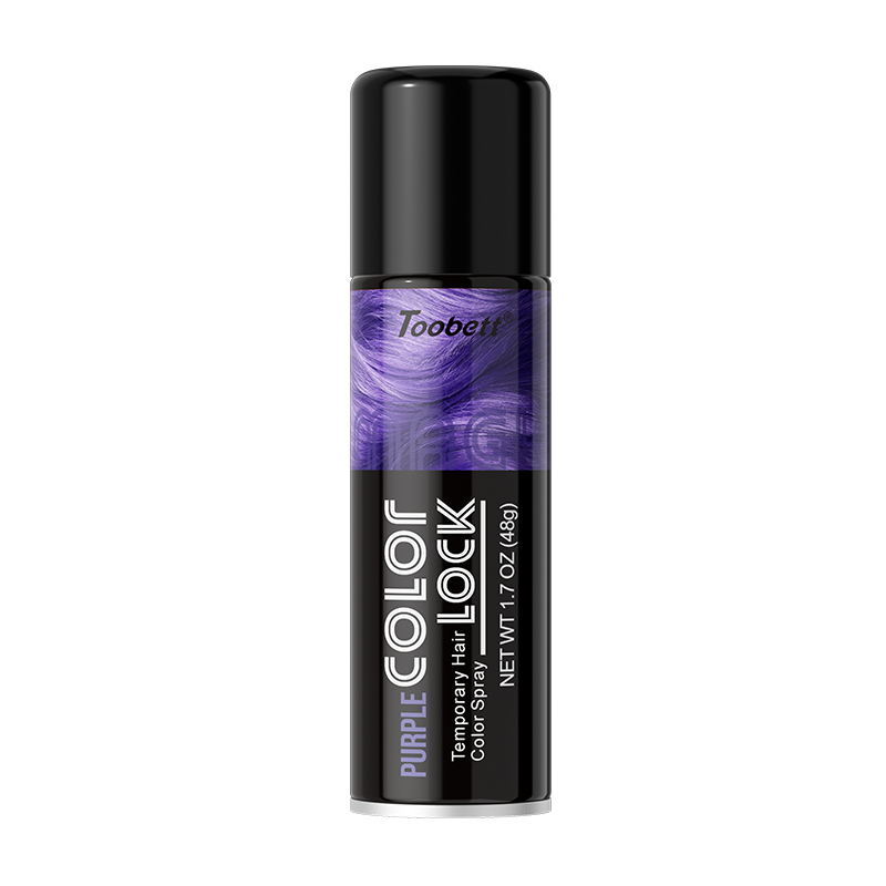 Spray de Color de pelo temporal Purple 48g OBM OEM ODM color de pelo temporal spray de color púrpura personalizado Item Picture