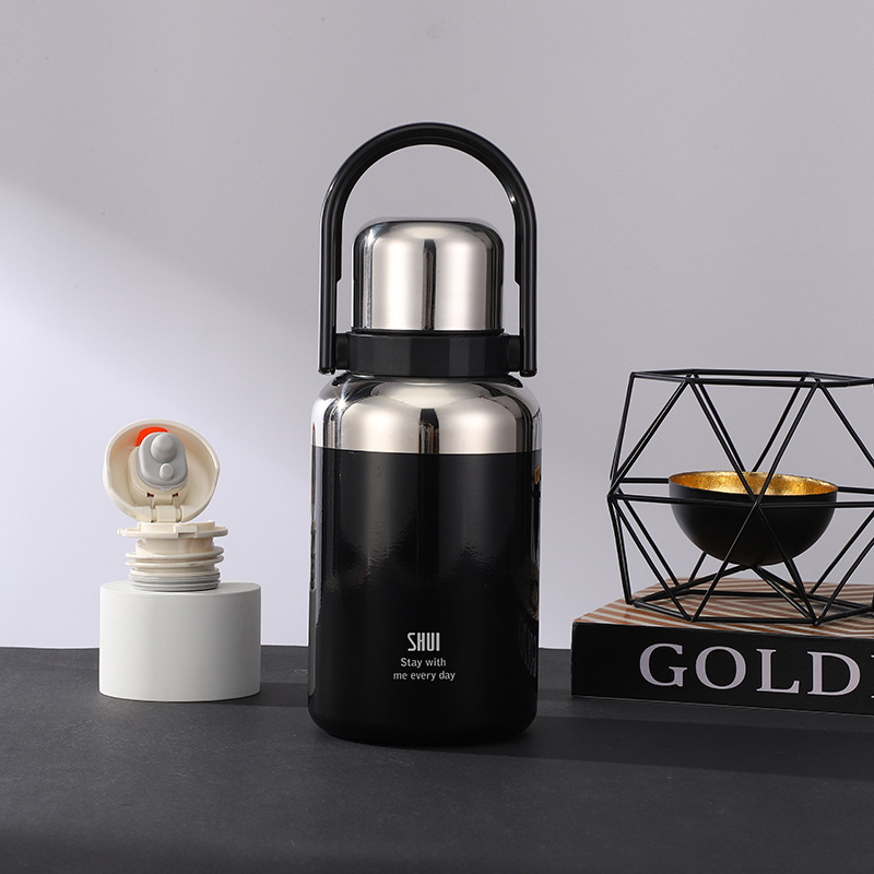 日用百货保温杯水杯杯子钛金真空保温水壶便携学生商务茶杯