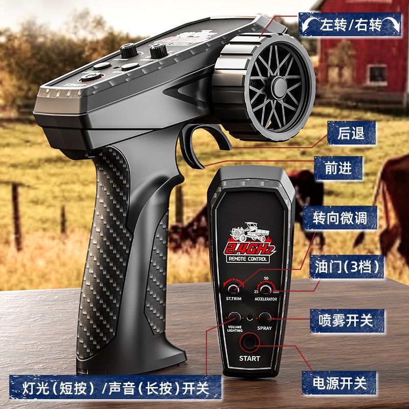 I wish to offer toy remote control tractors, full-scale remote control simulation trucks, four-wheel drive off-road remote control cars, toy boys' retro foreign trade export wholesale detail image 8