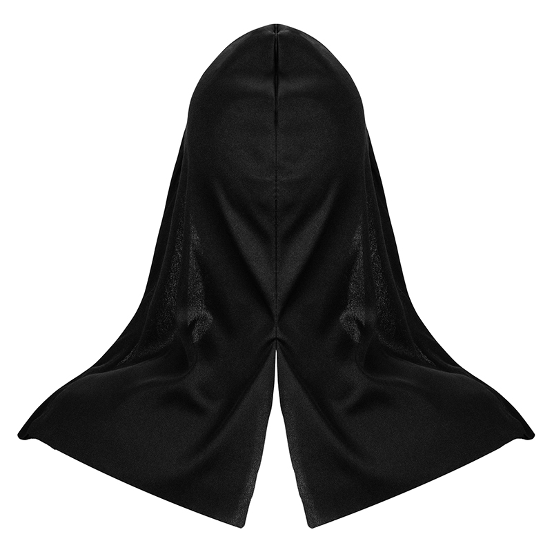 A skull mask, a terrifying black hood, and a mysterious Halloween must-have horror outfit. Item Picture