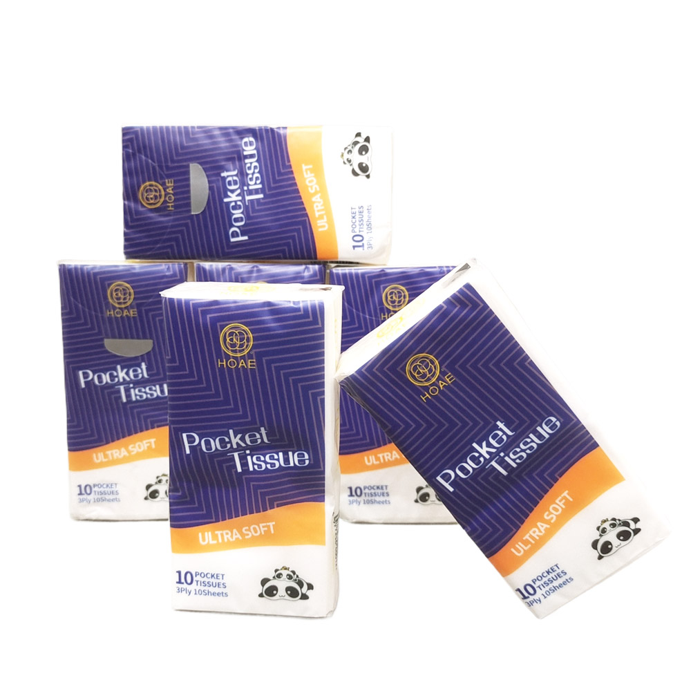 Foreign trade factory's discounted promotion: Customized handkerchief facial pocket paper, disposable soft and sensitive mini packaging pocket facial tissues