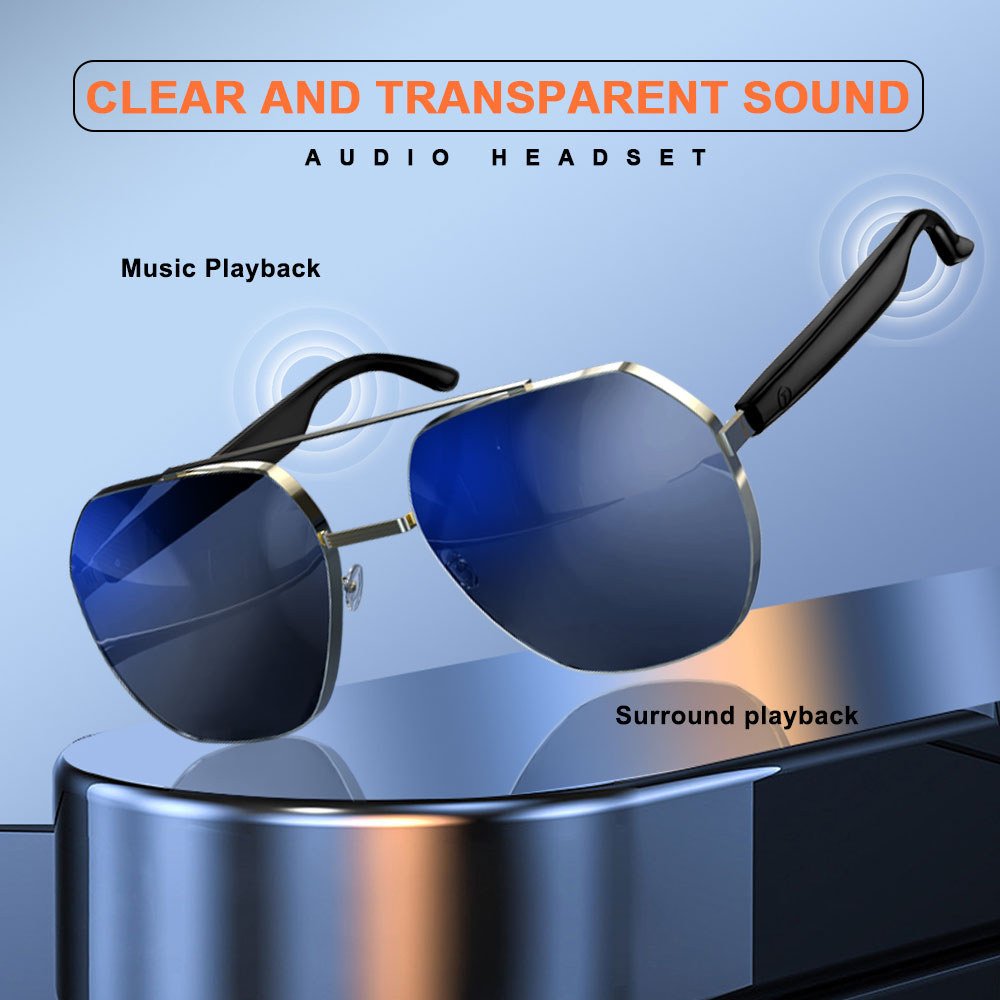 Ultra-clear pilot's UV-resistant sunglasses for both men and women details Picture