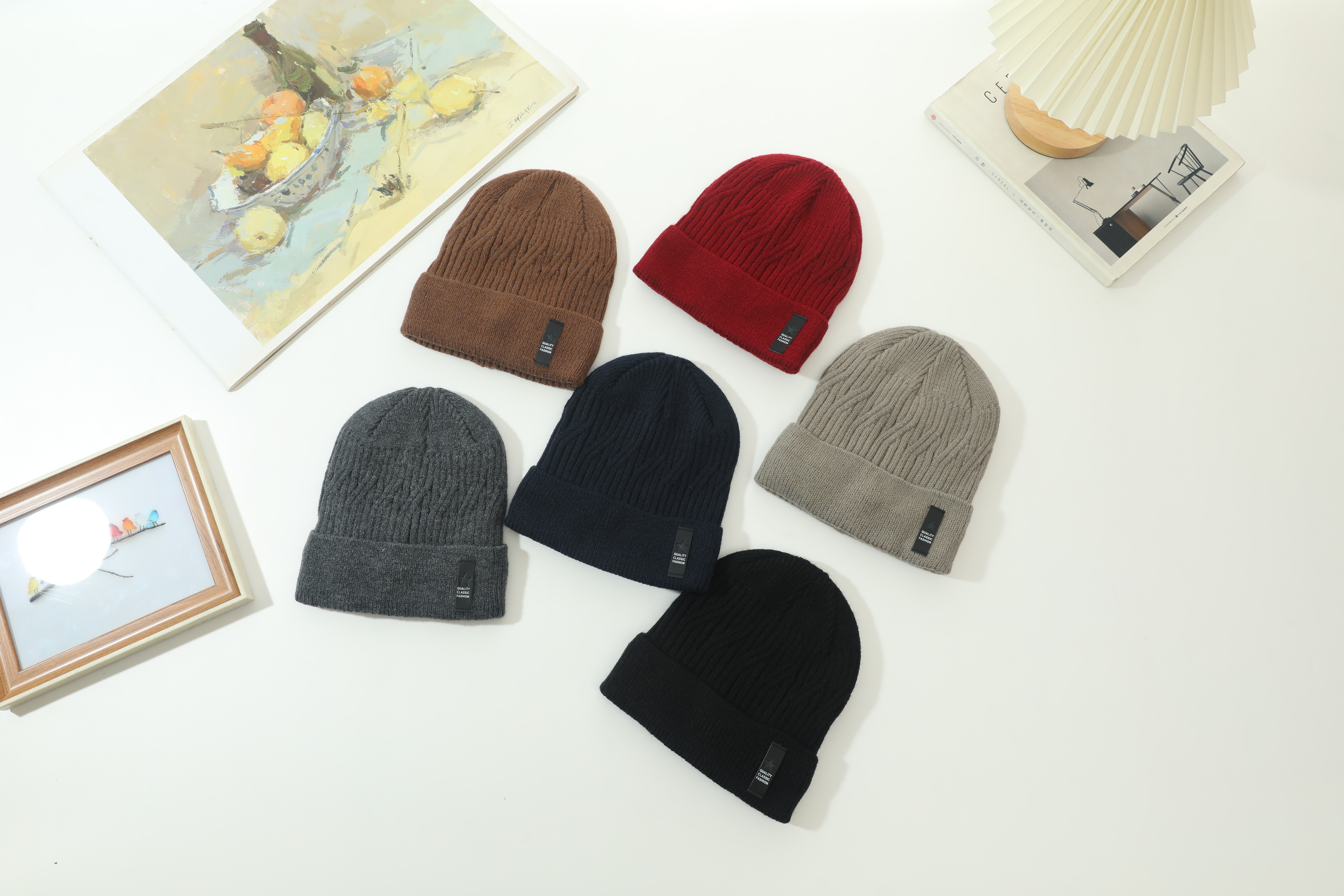 秋冬必备针织帽简约百搭多色可选温暖时尚男帽