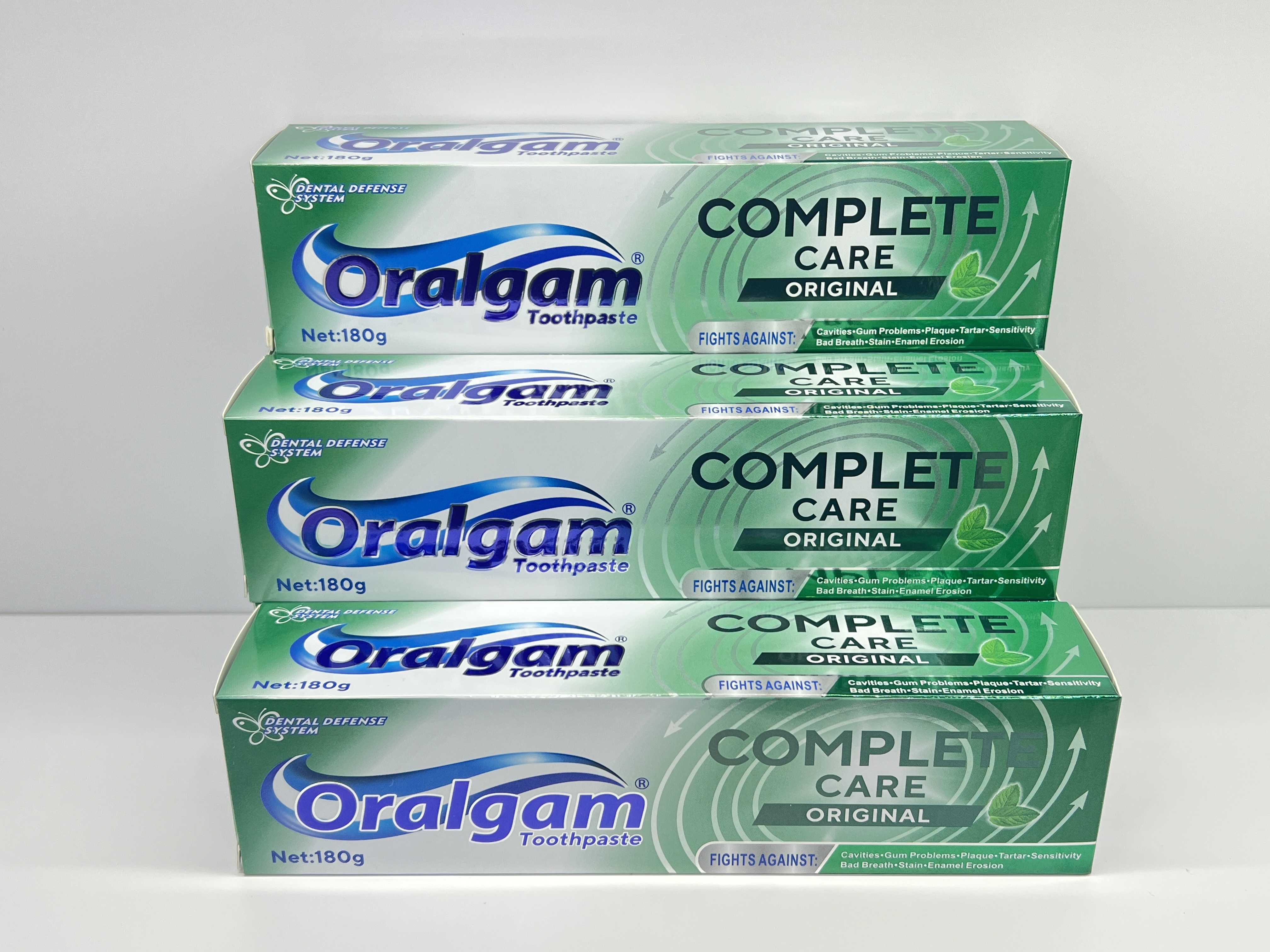爱尚Oralgam含氟牙膏 complete care 口腔问题 牙菌斑 牙釉质受损 牙齿敏感 牙渍
