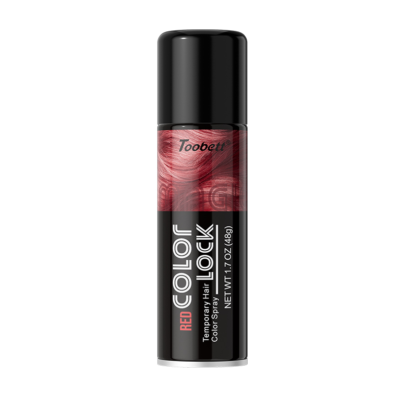 Spray de Color de pelo temporal rojo 48g OBM OEM ODM color de pelo temporal spray rojo personalizado Item Picture