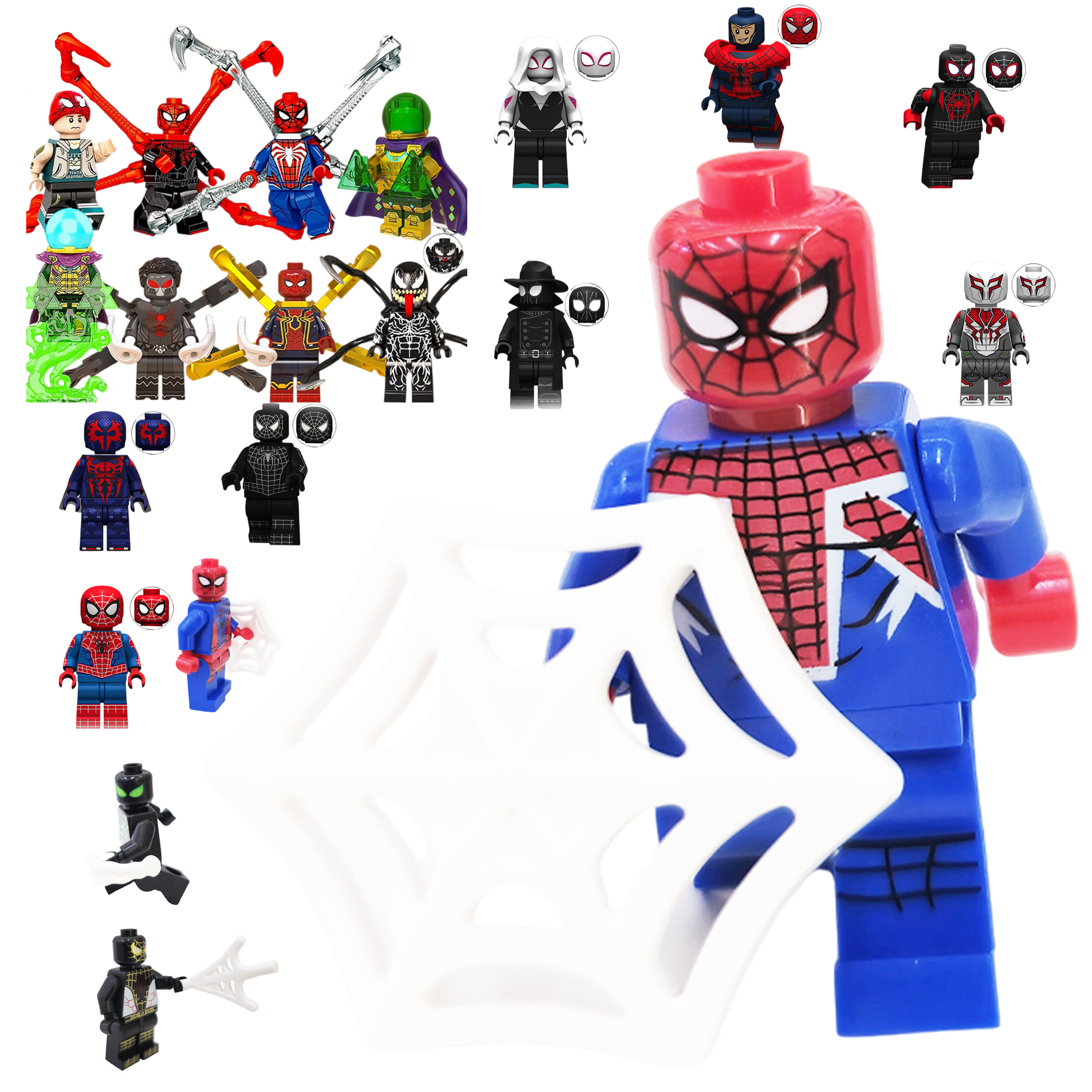 Spider-man MiniFigure building blocks compatible with LEGO children's educational toys, factory export wholesale 1 yuan 20 pieces Application Scenario