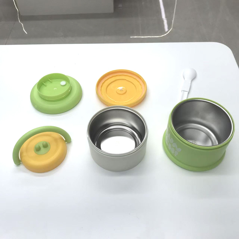 LUNCH!手提分层便当盒 密封防漏不锈钢餐盒 多彩学生上班族带饭保鲜盒详情6