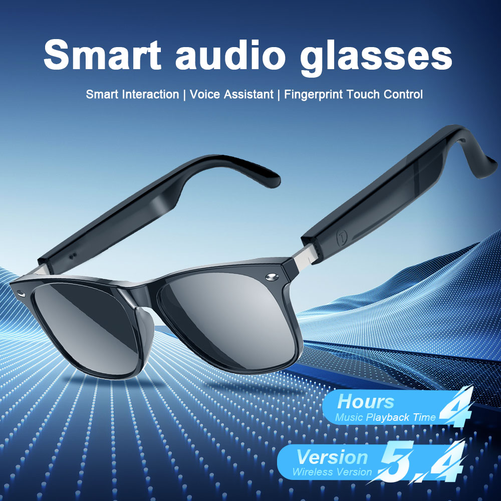 Smart glasses with fingerprint control for outdoor sports, listening to music and answering calls details Picture