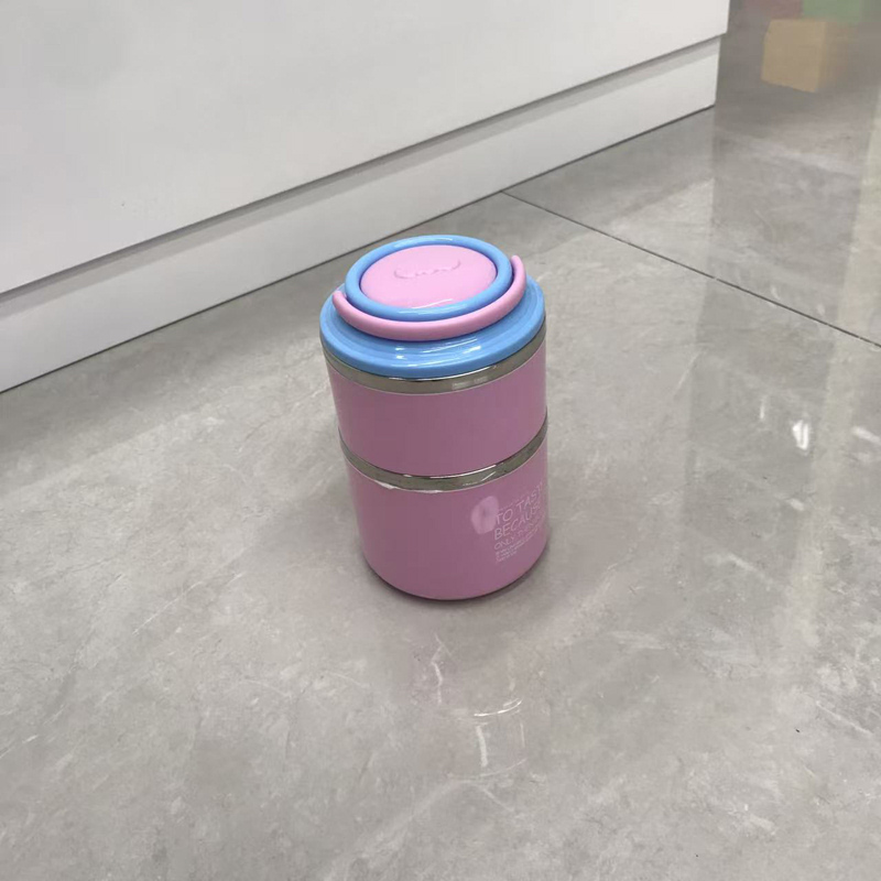 TO TASTE分层密封便当盒 不锈钢保鲜餐盒 多彩学生上班族便携带饭保温盒详情5