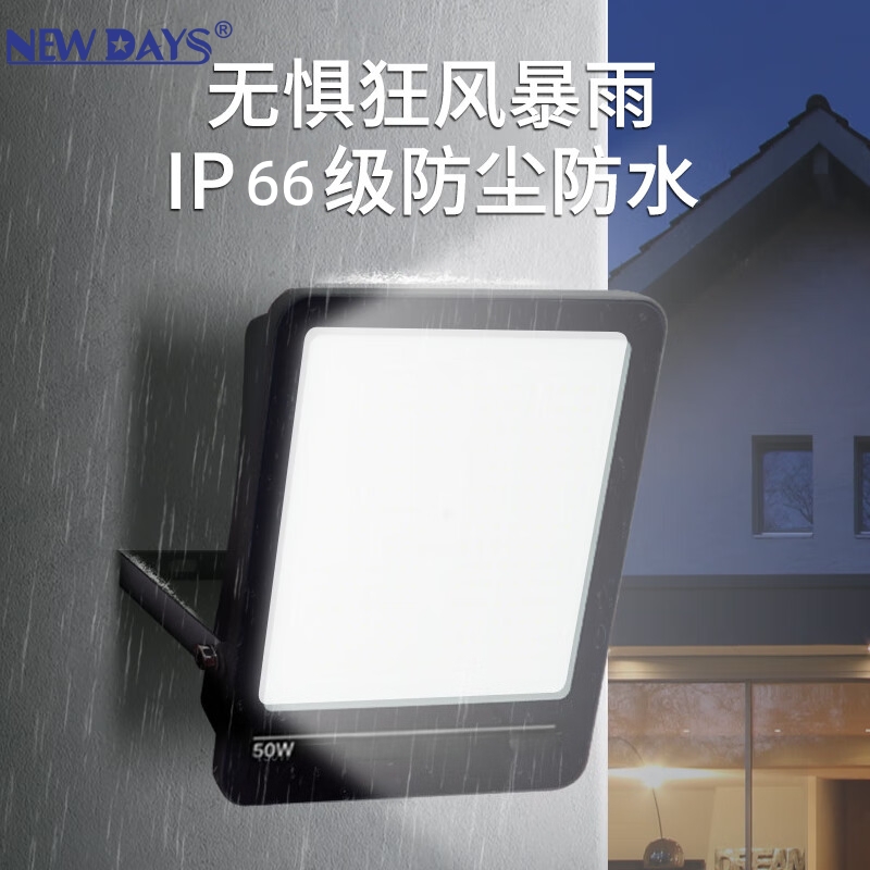 NEWDAYS brand's new cross-border e-commerce bestseller product, LEDIP66 waterproof and dustproof floodlight, street lamp, indoor and outdoor lighting, ultra-long battery life camping lamp