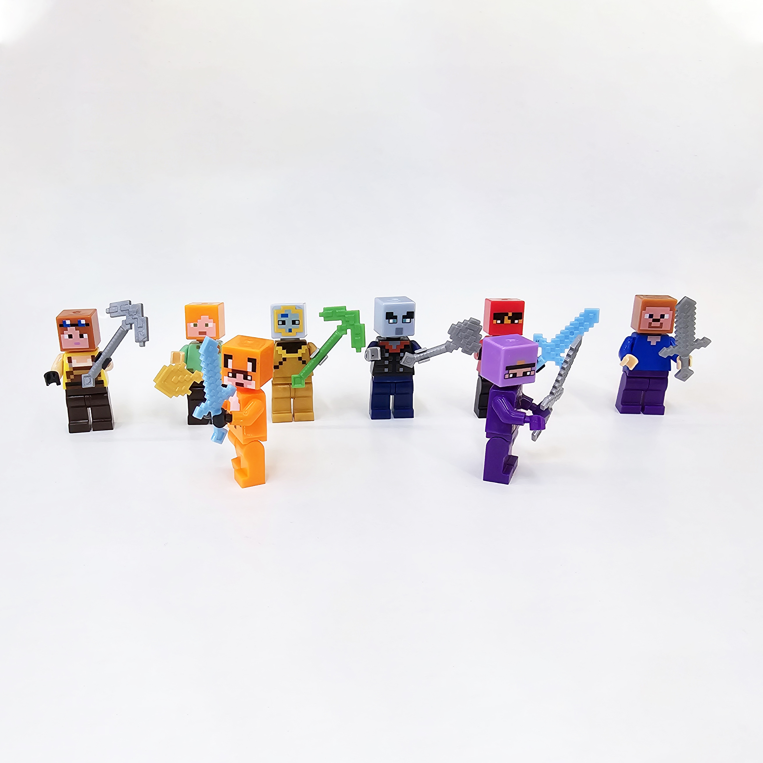 My MiniFigure World is compatible with Lego children's educational toys. Factory export wholesale with weapons. 1 yuan for 20 pieces details Picture