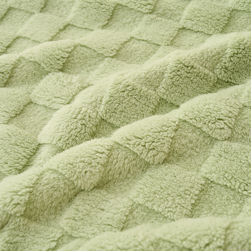 New Taff velvet blanket Water Cube double-layer thickened bed sheet