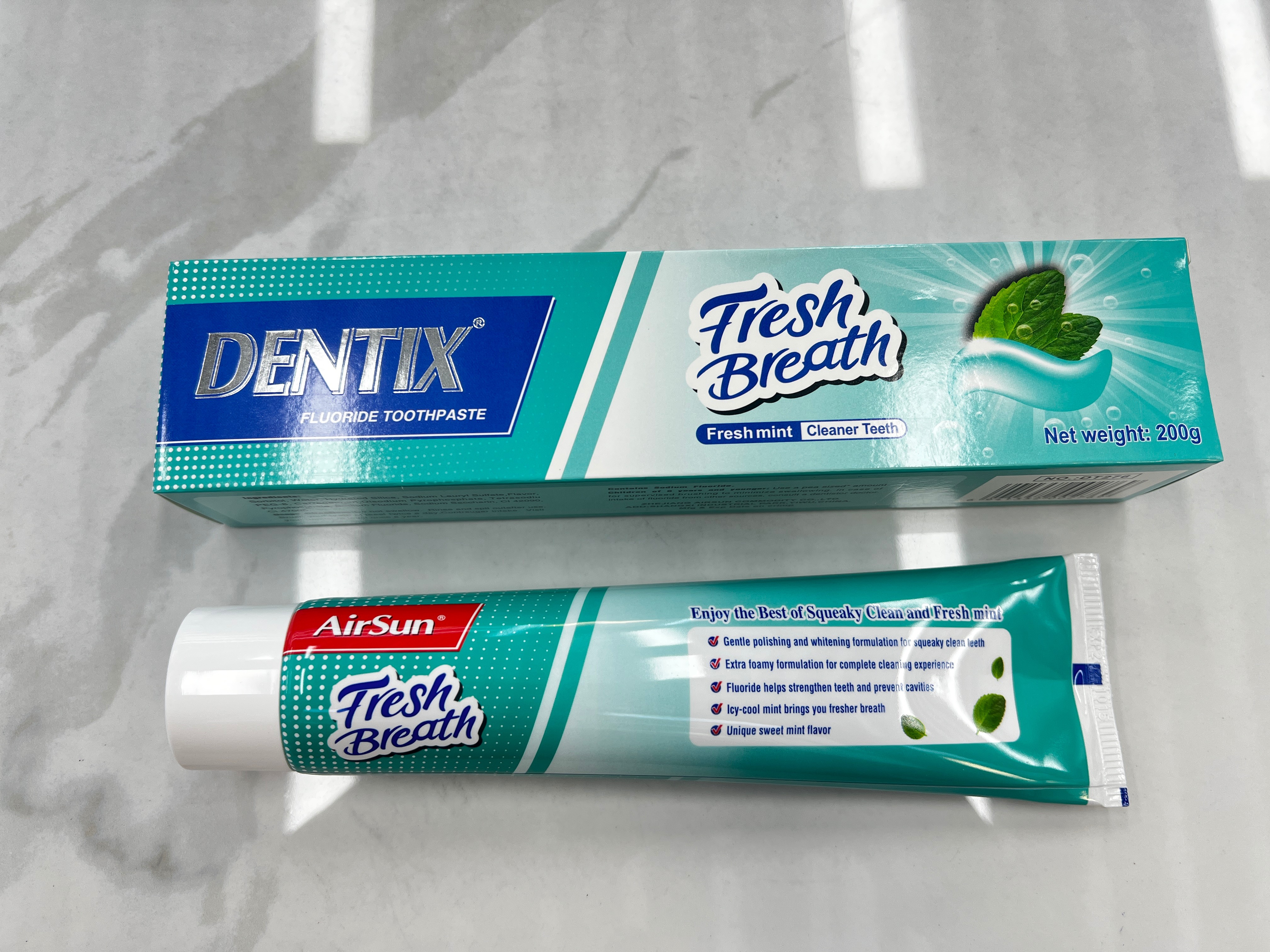 爱尚DENTIX mint含氟牙膏 200g 清新口气 洁净牙齿 Fresh Breath产品图