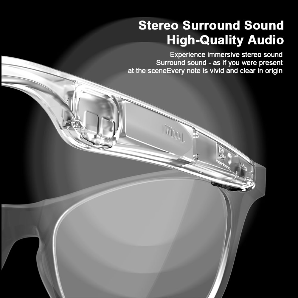 Smart glasses with fingerprint control for outdoor sports, listening to music and answering calls Item Picture