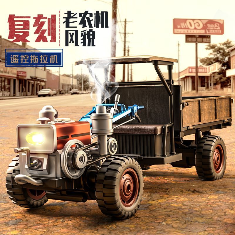 I wish to offer toy remote control tractors, full-scale remote control simulation trucks, four-wheel drive off-road remote control cars, toy boys' retro foreign trade export wholesale detail image 11