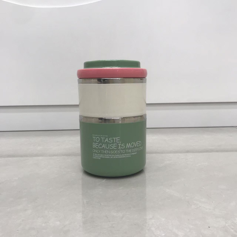 TO TASTE手提分层便当盒 不锈钢密封防漏餐盒 多彩学生上班族带饭保温保鲜盒详情4