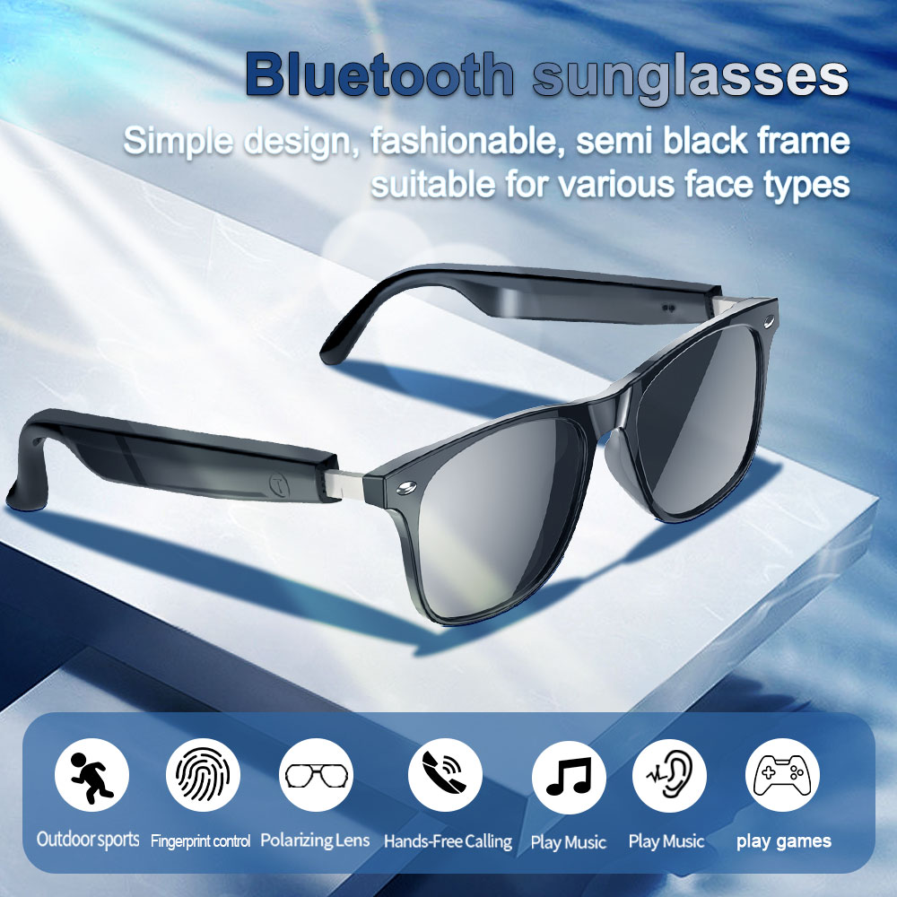 Smart glasses with fingerprint control for outdoor sports, listening to music and answering calls Specification image