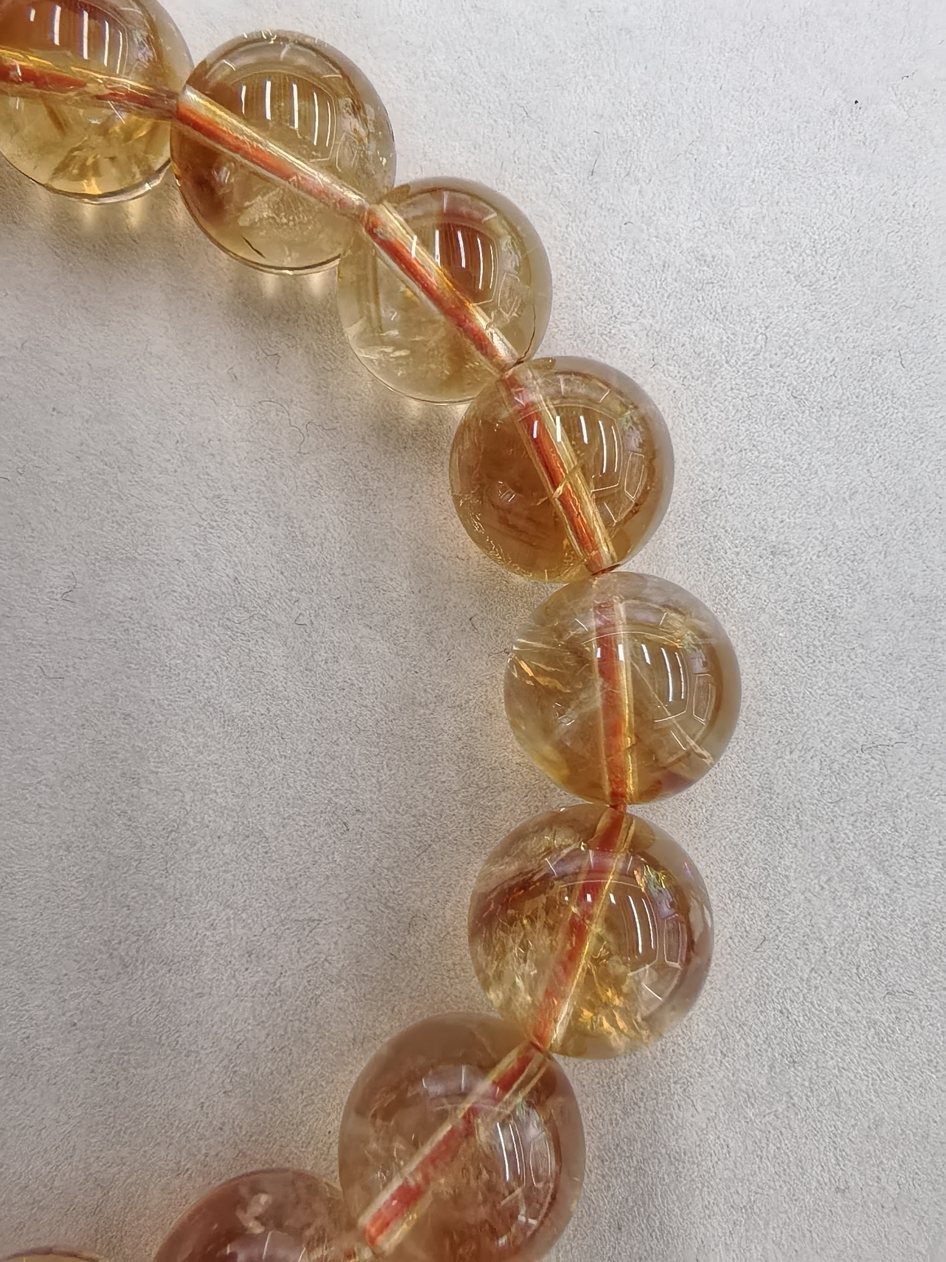 黄塔晶天然水晶手串细节图