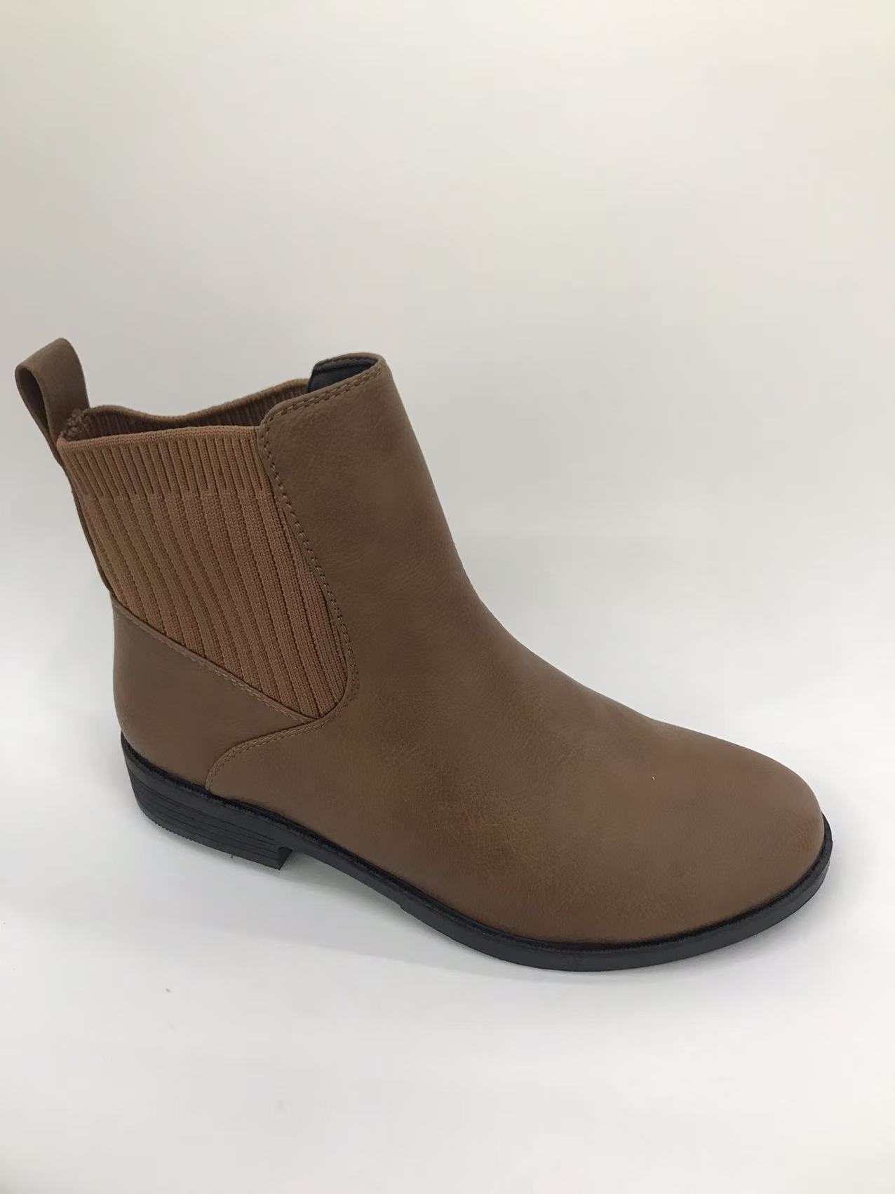 Ethnic style women's spring and autumn fashion Ethnic style oversized boots full figure