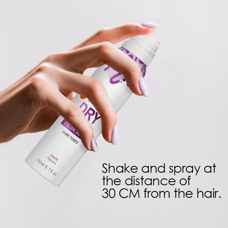 رذاذ غسل الشعر الجاف Dry Shampoo Spراي OM OdM BM مخصص الشعر المجفف دون غسل الرذاذ الخفيف Application Scenario